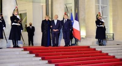 Marcelo Rebelo de Sousa e Macron assinalam início da temporada Cruzada entre Portugal e França