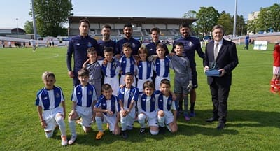Artur Brás foi o presidente honorário de torneio de futebol, com participação de Porto e Benfica