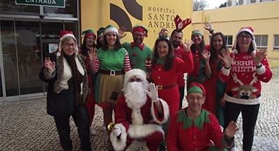 Hospital de Santo André, em Leiria, acolheu a magia do Natal da Associação Dimitri Francisco