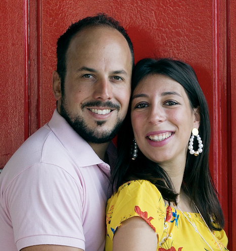 Marvin Munos e a sua esposa, Sara, fundadores do projeto.